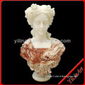 Table decoration carved stone lady bust statues YL-T090